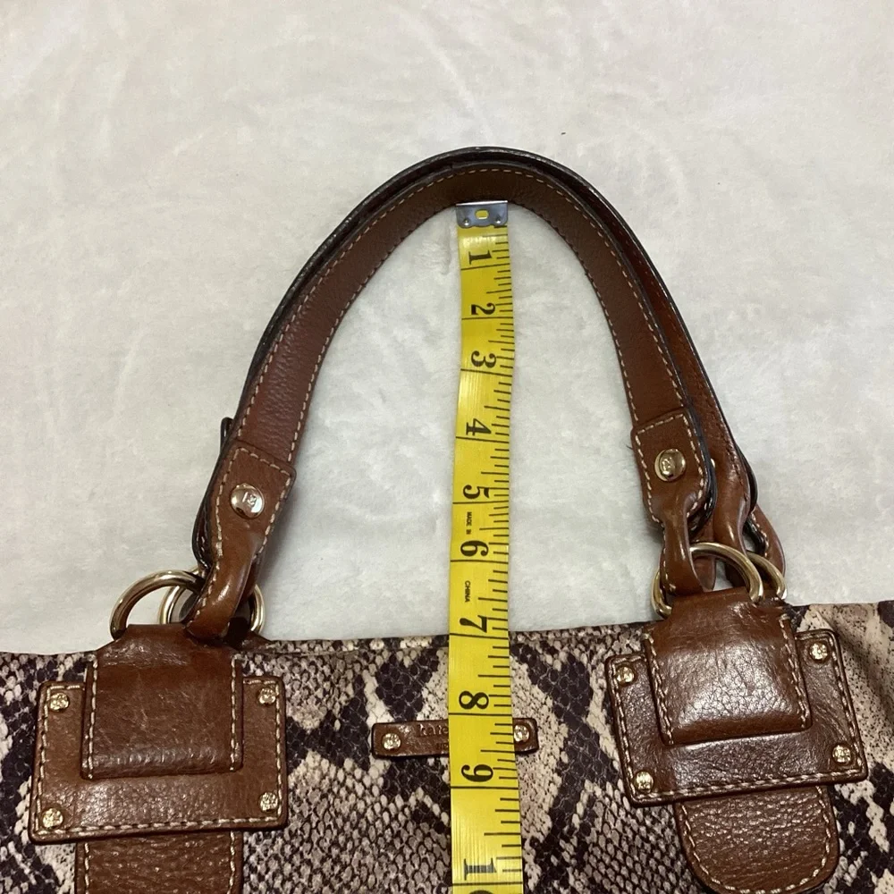 Kate Spade New York Snakeskin/Python Print Tote Bag - PXRU0584 Tan/Brown - Picture 13 of 16